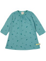 loud + proud - Bio Kinder Strukturjersey Kleid  mit Pilz-Allover, oregano
