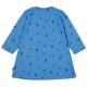 loud + proud - Bio Kinder Strukturjersey Kleid mit Pilz-Allover, indigo