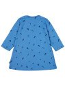 loud + proud - Bio Kinder Strukturjersey Kleid  mit Pilz-Allover, indigo