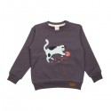 Walkiddy - Bio Kinder Sweatshirt mit Katzen-Druck
