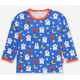 Toby tiger - Bio Kinder Langarmshirt mit Geister-Allover