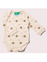 Little Green Radicals - Bio Baby Body langarm Doppelpack mit Eichhörnchen-Allover und Streifen