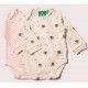 Little Green Radicals - Bio Baby Body langarm Doppelpack mit Eichhörnchen-Allover und Streifen