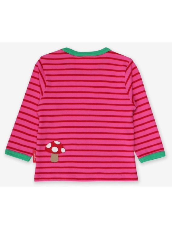 Toby tiger - Bio Kinder Langarmshirt mit Rehkitz-Applikation