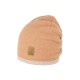 pure pure by BAUER - Bio Kinder Fleece Beanie, Wolle, apricot