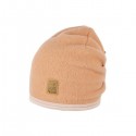 pure pure by BAUER - Bio Kinder Fleece Beanie, Wolle, apricot