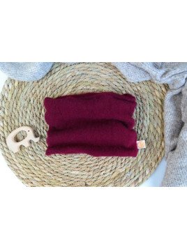 Jawoll Baby - UPCYCLING Kinder Schlauchschal, Kaschmir, beere