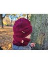 Jawoll Baby - UPCYCLING Kinder Schlauchschal, Kaschmir, beere