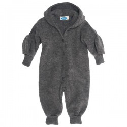 Reiff - Bio Baby Fleece Overall, Wolle, fels