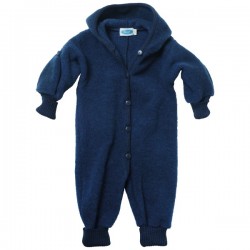Reiff - Bio Baby Fleece Overall, Wolle, marine