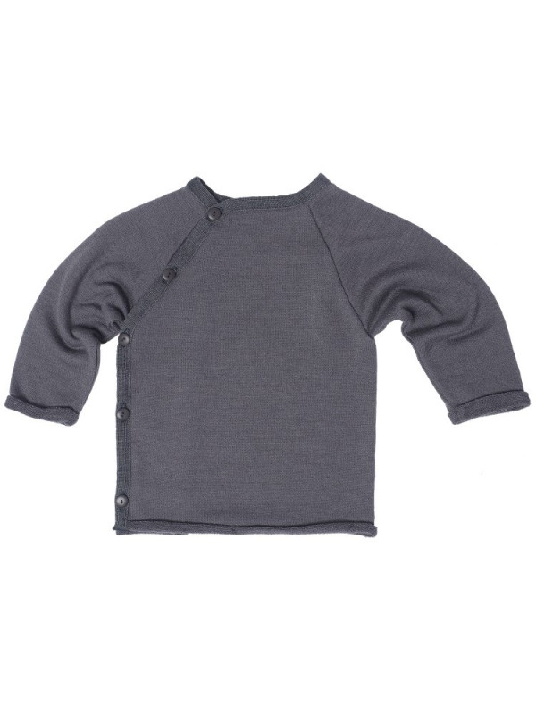 Reiff - Bio Baby Frottee Wickeljacke, Wolle/Seide, fels