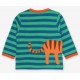 Toby tiger - Bio Kinder Langarmshirt mit Tiger-Applikation und Streifen