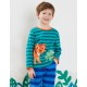 Toby tiger - Bio Kinder Langarmshirt mit Tiger-Applikation und Streifen