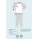 frugi - Bio Kinder Schlafanzug "Jamie Jim" mit Bären-Applikation