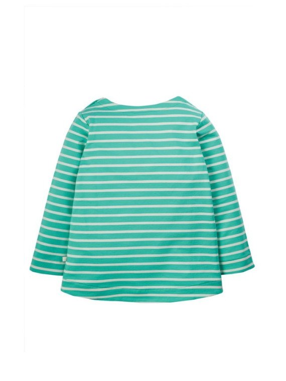 frugi - Bio Kinder Langarmshirt "Alana" mit Wal-Applikation und Streifen