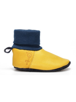 Wilde 10  - Bio Baby Lederschuhe "gogos", gelb