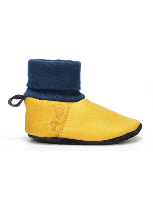 Wilde 10  - Bio Baby Lederschuhe "gogos", gelb