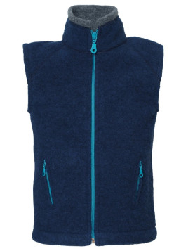Reiff - Bio Kinder Fleece Weste, Wolle, marine