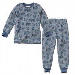 People Wear Organic - Bio Kinder Schlafanzug mit Nashorn-Allover