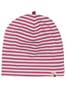 loud + proud - Bio Kinder Set Jersey Mütze und Schlauchschal  mit Streifen, orchidee