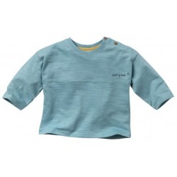 People Wear Organic - Bio Baby Langarmshirt mit kleinem "best friends"-Druck, melange