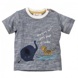 People Wear Organic - Bio Baby T-Shirt mit Safari-Druck
