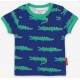 Toby tiger - Bio Kinder T-Shirt mit Krokodil-Allover