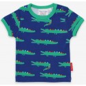 Toby tiger - Bio Kinder T-Shirt mit Krokodil-Allover