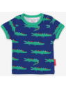 Toby tiger - Bio Kinder T-Shirt mit Krokodil-Allover