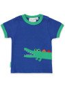 Toby tiger - Bio Kinder T-Shirt mit Krokodil-Applikation