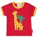 Toby tiger - Bio Kinder T-Shirt mit Giraffen-Applikation