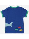 Toby tiger - Bio Kinder T-Shirt mit Hai-Applikation