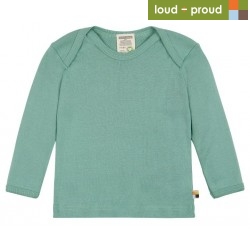 loud + proud - Bio Kinder Langarmshirt uni, bamboo
