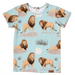 Walkiddy - Bio Kinder T-Shirt mit Löwen-Allover