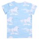 Walkiddy - Bio Kinder T-Shirt mit Pferde-Allover, hellblau