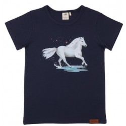 Walkiddy - Bio Kinder T-Shirt mit Pferde-Druck