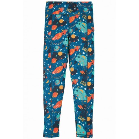 frugi - Bio Kinder Leggings "Cosmos" mit Planeten-Allover