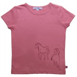 Enfant Terrible - Bio Kinder T-Shirt mit Pferde-Stickerei