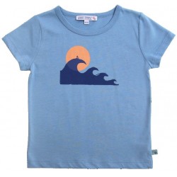 Enfant Terrible - Bio Kinder T-Shirt mit Wellen-Druck