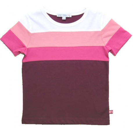 Enfant Terrible - Bio Kinder T-Shirt Colourblocking, cassis-beere