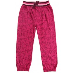 Enfant Terrible - Bio Kinder Jersey Hose mit Pferde-Allover, pink