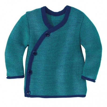 disana - Bio Baby Wickeljacke, Wolle, marine