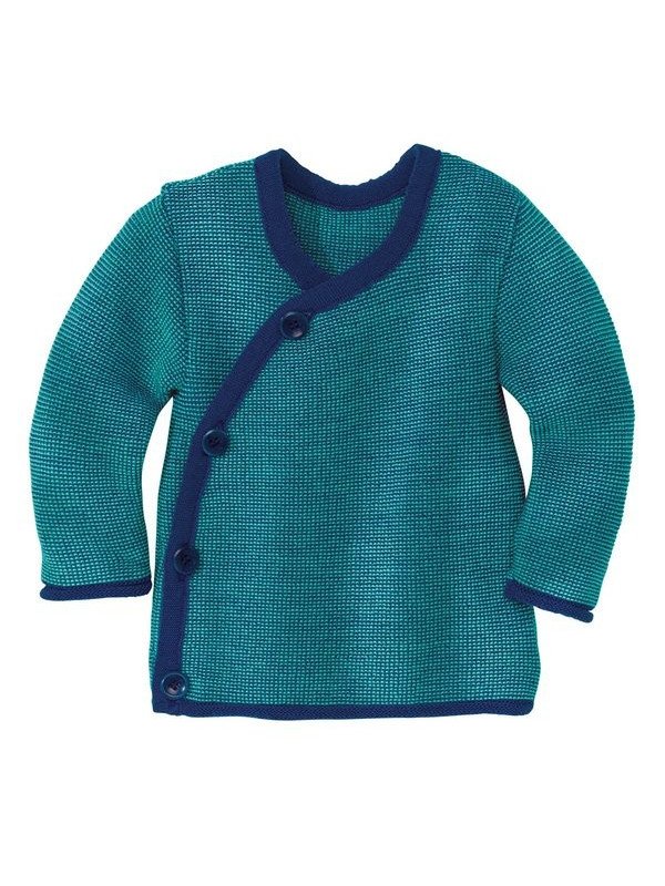 disana - Bio Baby Wickeljacke, Wolle, marine