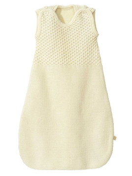 disana - Bio Baby Strick Schlafsack, Wolle, natur