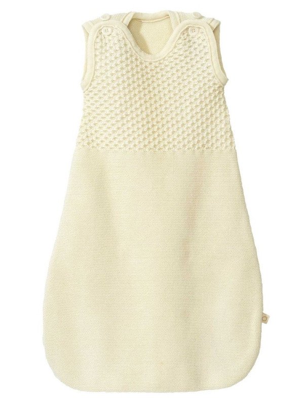 disana - Bio Baby Strick Schlafsack, Wolle, natur