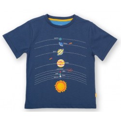 kite kids - Bio Kinder T-Shirt mit Sonnensytem-Druck