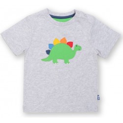 kite kids - Bio Kinder T-Shirt mit Stegosaurus-Applikation
