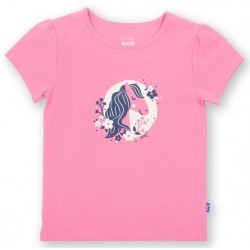 kite kids - Bio Kinder T-Shirt mit Pferde-Druck