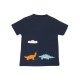 frugi - Bio Kinder T-Shirt "James Applique" mit Dino-Applikation