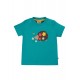 frugi - Bio Kinder T-Shirt "Little Creature Applique" mit Igel-Applikation